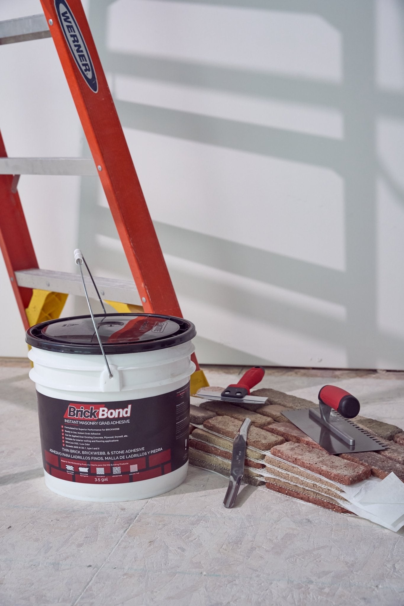 Brick Bond 3.5-Gallon Adhesive – Ready-to-Use for Brick, Stone & Tile