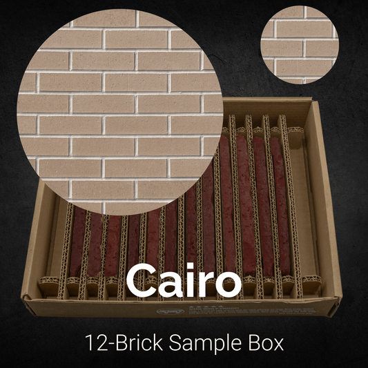 Cairo Thin Brick Sample Box – 12 Real Clay Bricks -