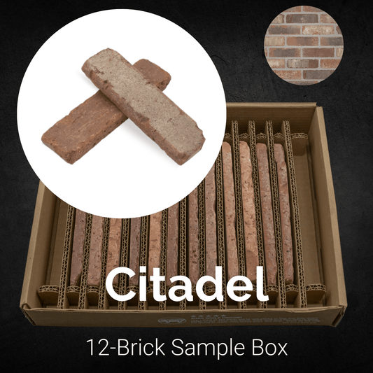 Citadel Thin Brick Sample Box – 12 Real Clay Bricks -