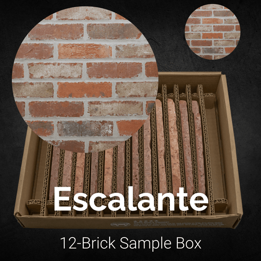 Escalante Thin Brick Sample Box – 12 Real Clay Bricks -