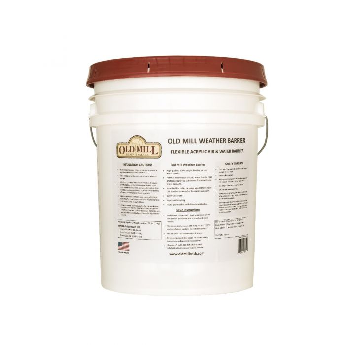 Old Mill Weather Barrier - Water & Air Barrier (5 Gal) -