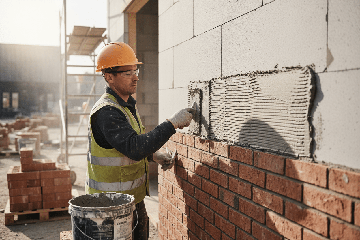 Choosing the Right Old Mill Adhesive – Brick Bond vs. MasonGrip vs. OM Elite - Old Mill Building Products