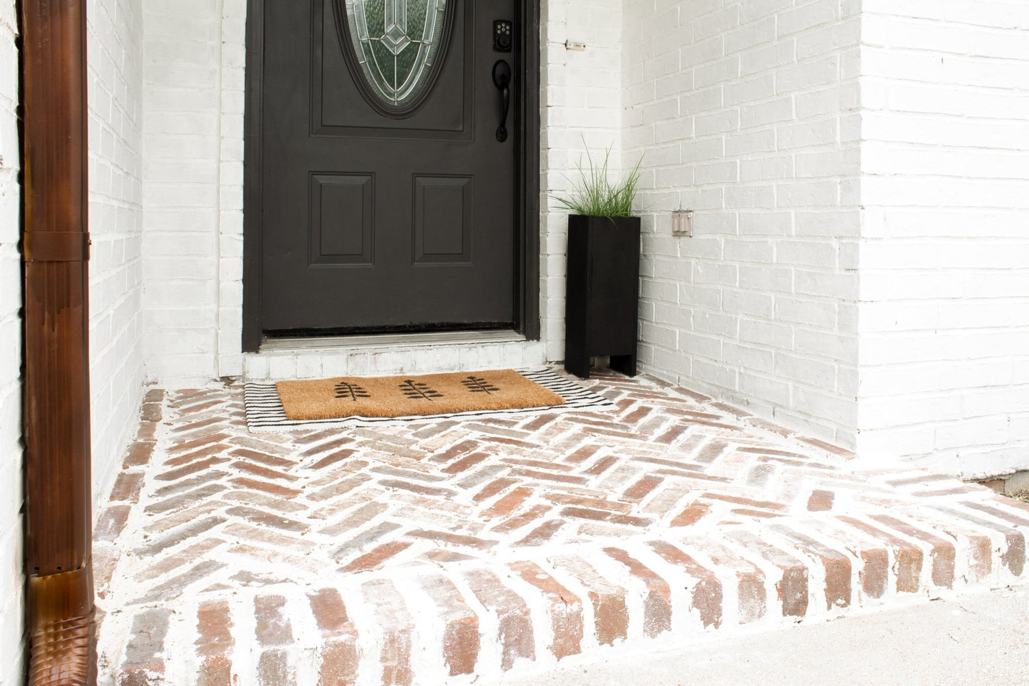 DIY Herringbone Brick Porch with Old Mill Brick - Old Mill Building Products