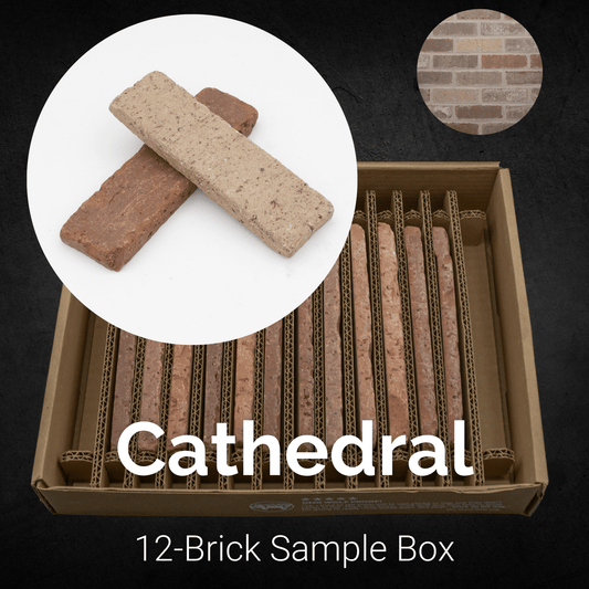 Cathedral Thin Brick Sample Box – 12 Real Clay Bricks - 