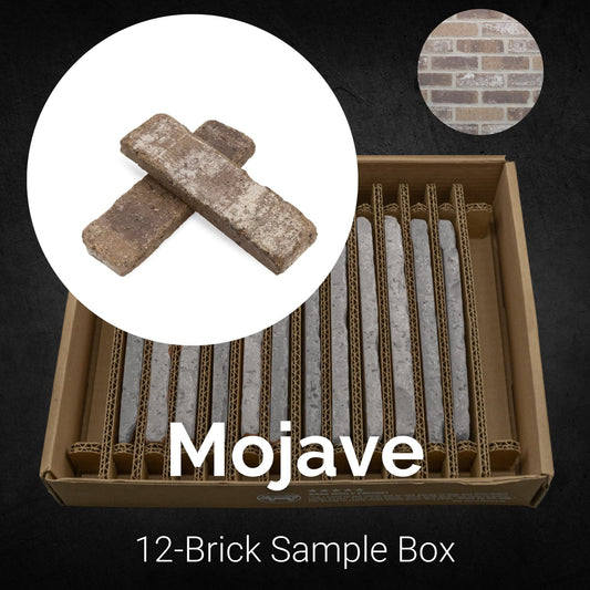 Mojave Thin Brick Sample Box – 12 Real Clay Bricks - 